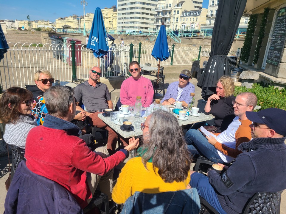 September 2024, Brighton Bandstand, making connections