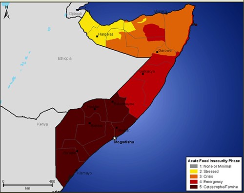 FEWSNET Horn of Africa map